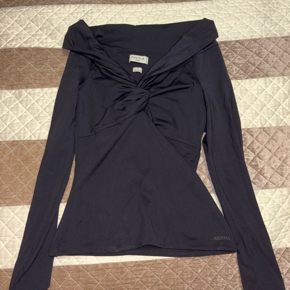 Aritzia Black Long Sleeve Top